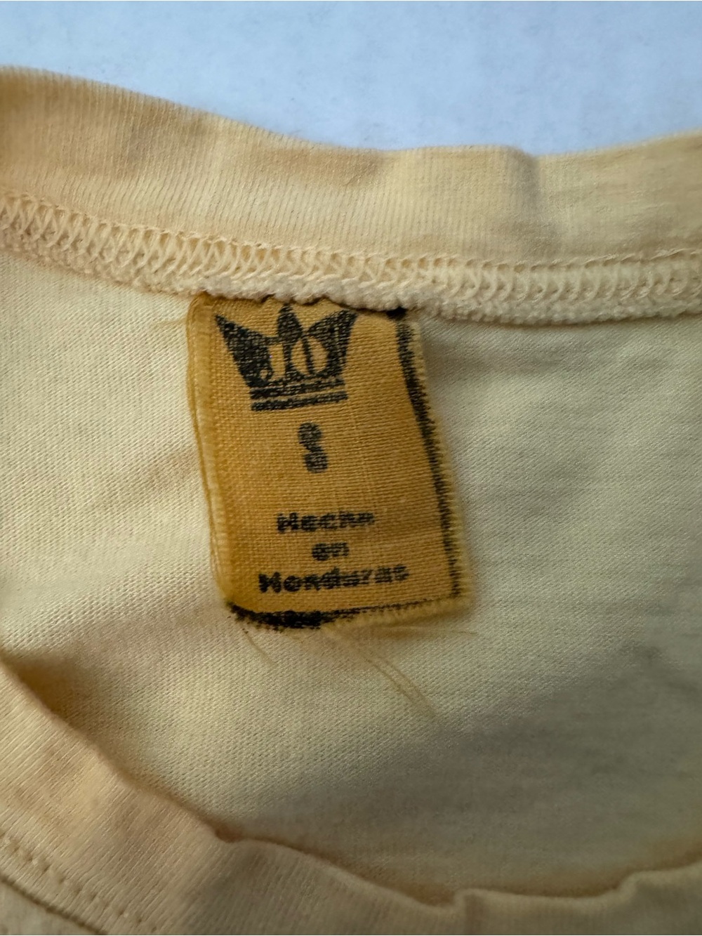 Flor de Cana Vintage Yellow Logo Short Sleeve Tee - Women - Picture 8 of 10